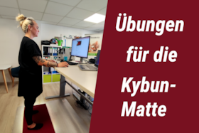 Bild von Übungen auf der kybun Matte