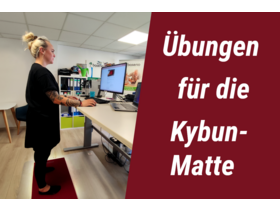 Bild von Übungen auf der kybun Matte